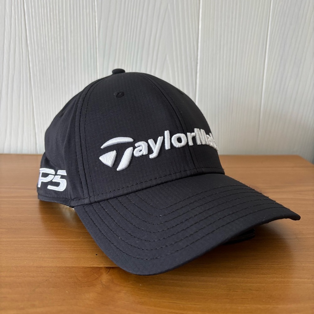 TaylorMade Black and White Logo Cap